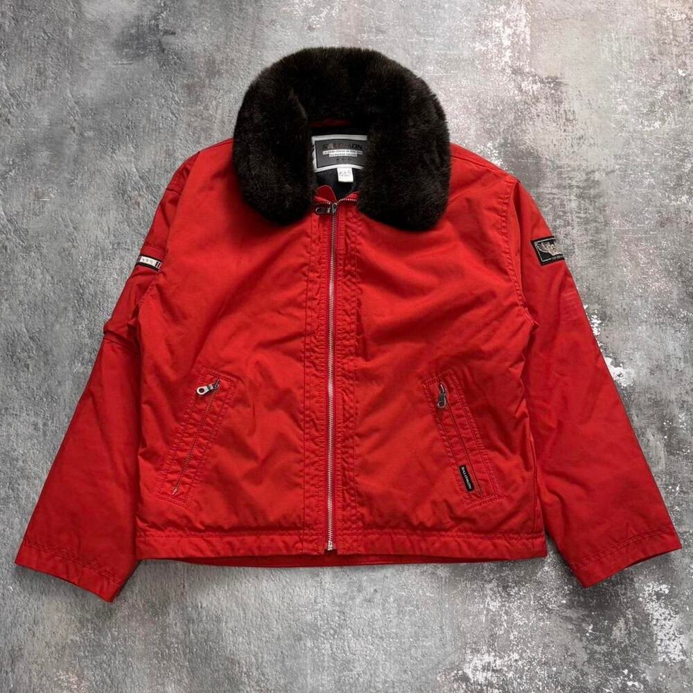 Vintage 90s Salomon Ski Jacket. Top Squad Fur Collar. Size Small.